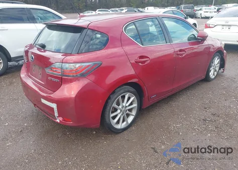 2013 Lexus Ct 200H из США, поврежденный, VIN JTHKD5BH4D2137349